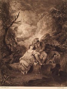 French Pastoral-Shepherd & Sheep, (c1710s), c1890s. Creator: William Brassey Hole.