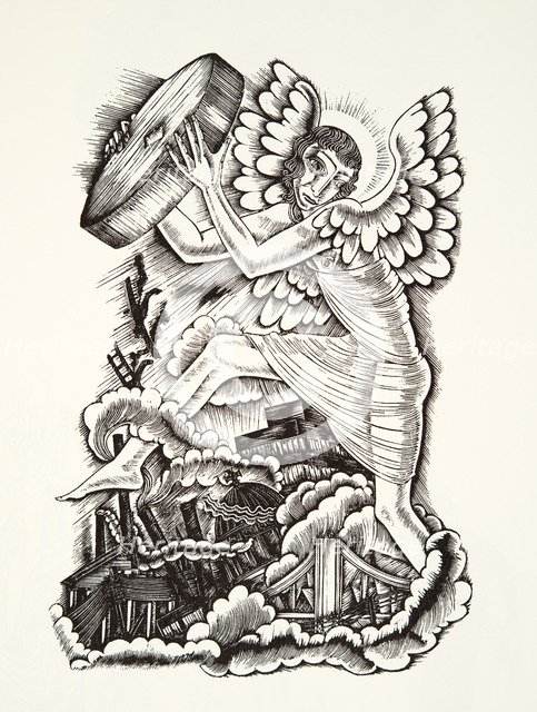 Apocalypse, 1936, (wood engraving).