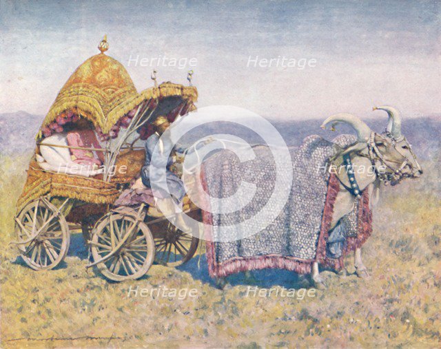 'A Native Bullock-cart from Bikanir', 1903.  Artist: Mortimer L Menpes.
