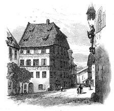 Albert Durer's house, Nuremberg, 1864.  Creator: Unknown.