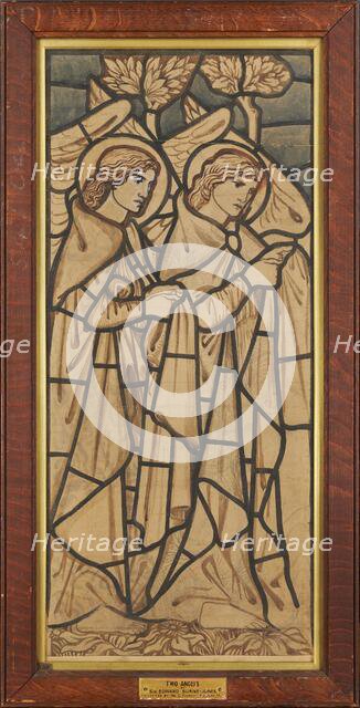 Two Angels, 1862. Creator: Sir Edward Coley Burne-Jones.