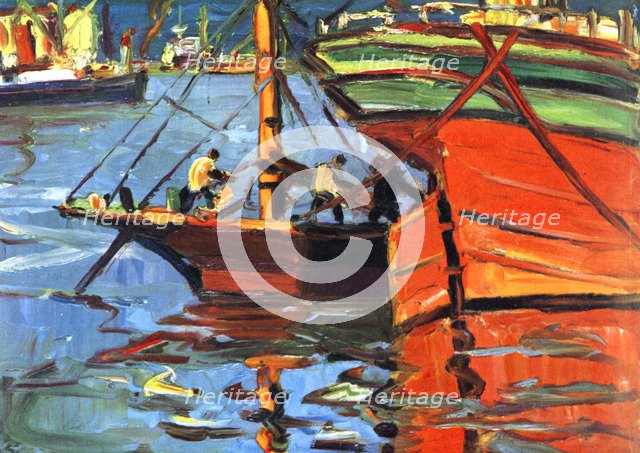 'A Sunny Day at Buenos Aires', (1930).Artist: Benito Quinquela Martin