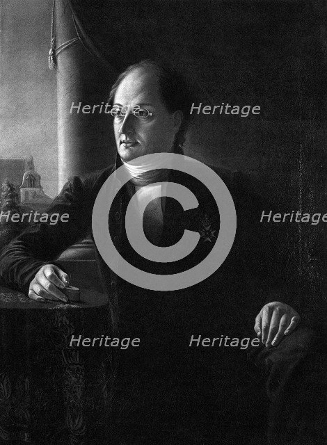 Portrait of the Poet Johan Ludvig Runeberg (1804-1877). Artist: Anonymous 