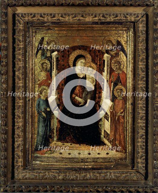 Madonna and Child enthroned, 1300-1399. Creator: Goodhart Master.
