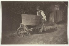 Male Peasant with Wheelbarrow, 1870. Creator: Giraudon's Artist.