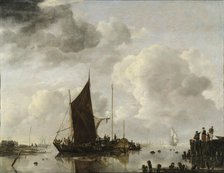 Harbour Scene with Reflecting Water, 1649. Creator: Jan van de Cappelle.