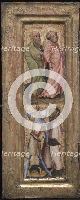 St. Peter and St. Paul; St. George and St. James the Greater, c. 1424. Creator: Unknown.