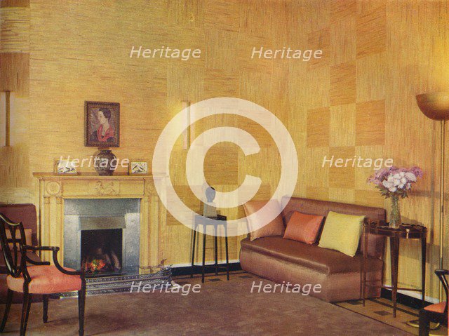 'Lady Leucha Warner's living room as decorated by Ronald Fleming', 1933. Artist: Unknown.