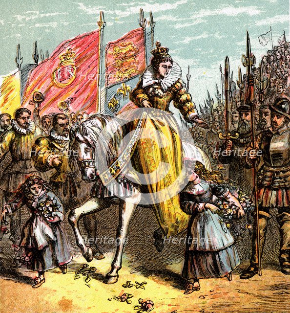 'Queen Elizabeth's Accession', 1558, (c1850). Artist: Unknown