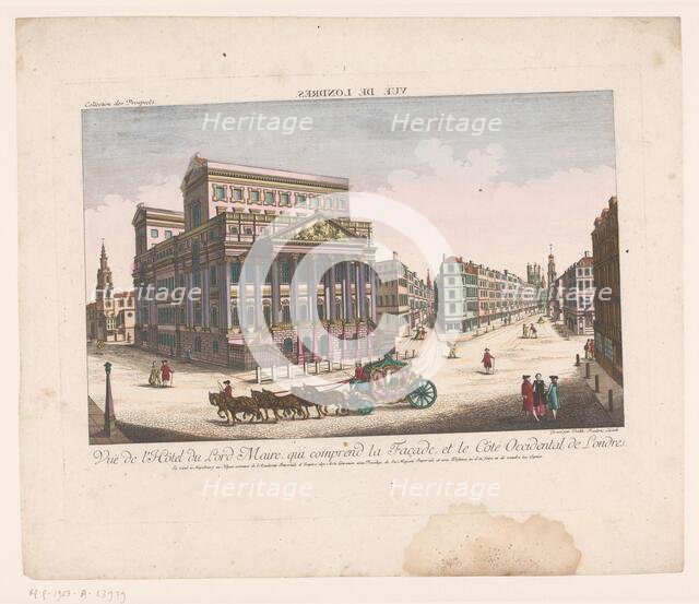 View of Mansion House in London, 1755-1779. Creator: Balthasar Friedrich Leizelt.