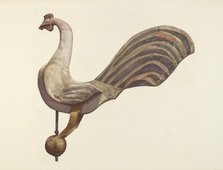 Rooster Weather Vane, 1935/1942. Creator: Lucille Chabot.