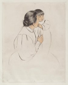 Peasant Mother and Child, c. 1894. Creator: Mary Cassatt.