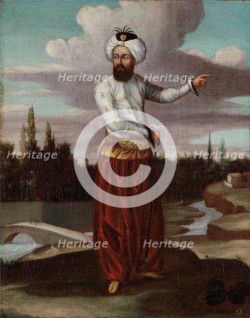 A Chaous, a Courier to the Sultan, 1700-1737. Creator: Workshop of Jean Baptiste Vanmour.