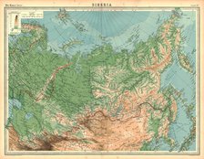 Map of Siberia. Artist: Unknown.