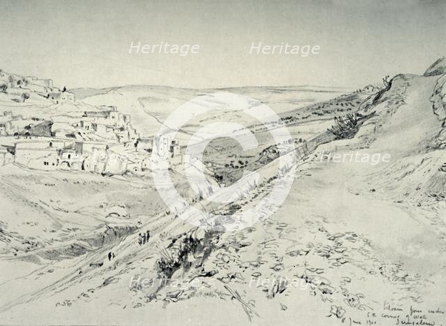 'Siloam from Under the South-East Corner of the Wall of the Temple Area', 1902. Creator: John Fulleylove.
