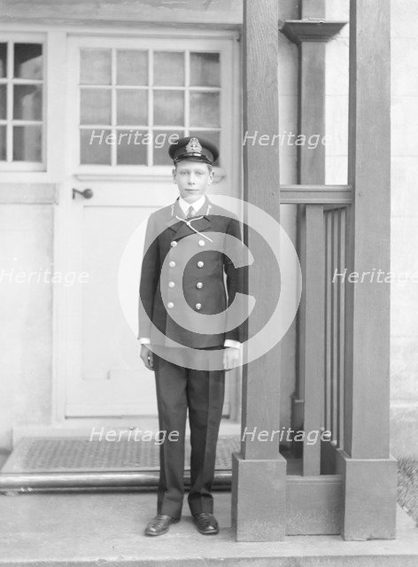 Prince Albert at the Royal Naval College, Osborne, Isle of Wight, 1910. Creator: Kirk & Sons of Cowes.