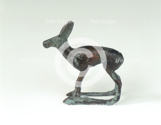 Ordos bronze of a standing doe in the round, Eastern Zhou dynasty, China, 6th-early 5th century BC. Artist: Unknown