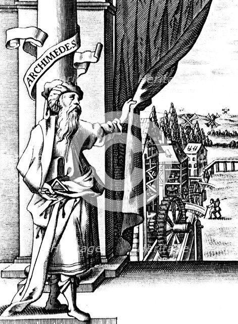 Archimedes (c287-212 BC), Ancient Greek mathematician and inventor. Artist: Unknown