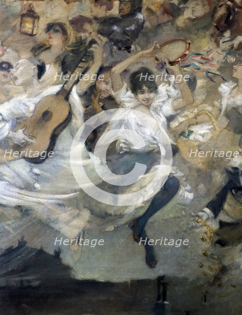 'Parce Domine', detail, c1884..  Artist: Léon Adolphe Willette