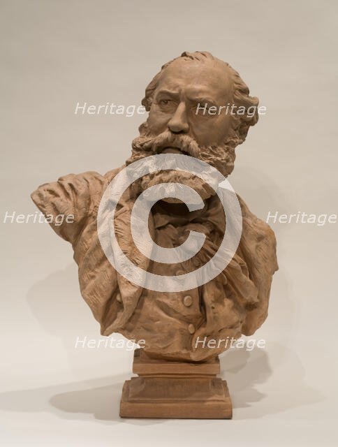 Portrait Of Charles Gounod, 1873. Creator: Jean-Baptiste Carpeaux.