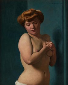 Femme nue, 1907. Creator: Vallotton, Felix Edouard (1865-1925).