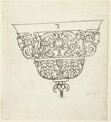 Plate 3, from XX Stuck zum (ornamental designs for goblets and beakers), 1601. Creator: Master AP.