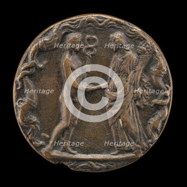 Mercury with a Female Figure [reverse], probably 1450/1503. Creator: Giovanni Candida.