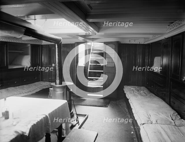 Ambrose Snow, Cabin of pilot boat no. 2, between 1900 and 1905. Creator: Unknown.