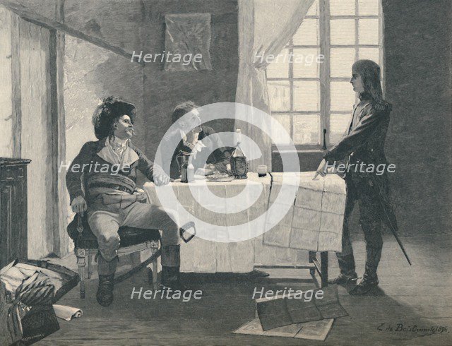 'Bonaparte, Turreau, and Volney at Nice in 1793', (1896). Artist: E.G.H. Del'Orme.