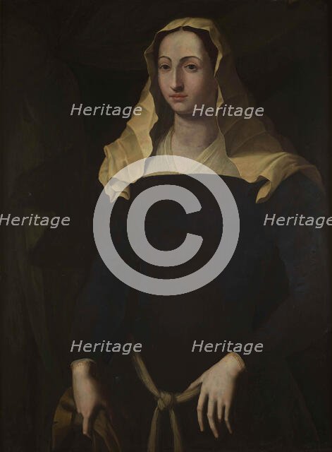 Portrait of Francesca di Bosio Sforza di Santa Fiora (1522-1548), Second half of the16th cen.. Creator: Del Conte; Jacopino (1513-1598).