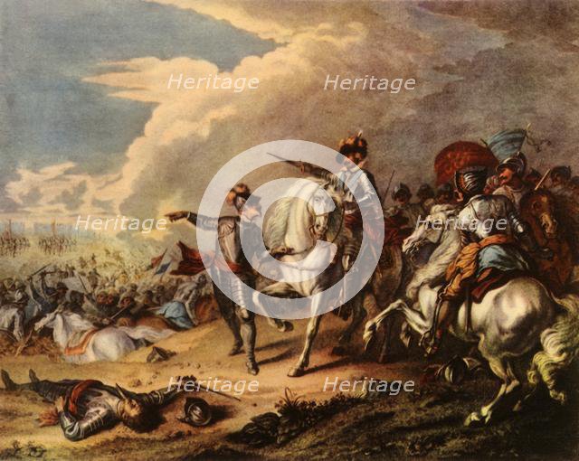'The Battle of Naseby, 1645', 1727, (1944).  Creator: Dupuis.