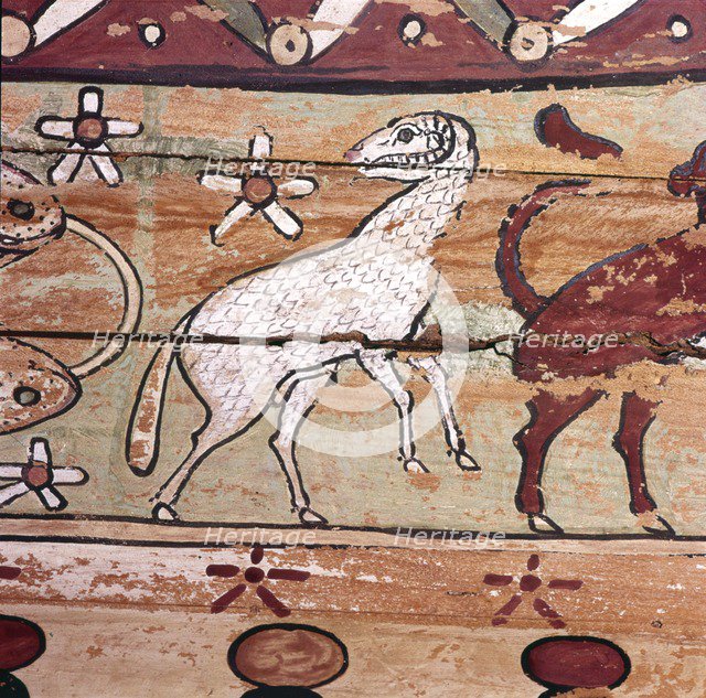 Ram, Zodiac Sign on inside of Egyptian Mummy-Case, 2nd century. Artist: Unknown.