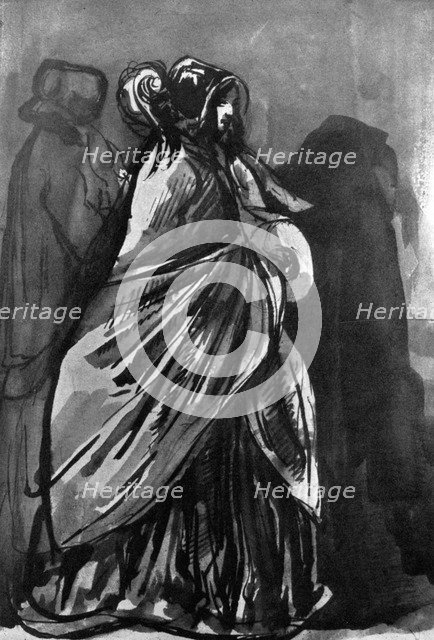 'La Dame Au Chale', 19th century, (1930).Artist: Constantin Guys