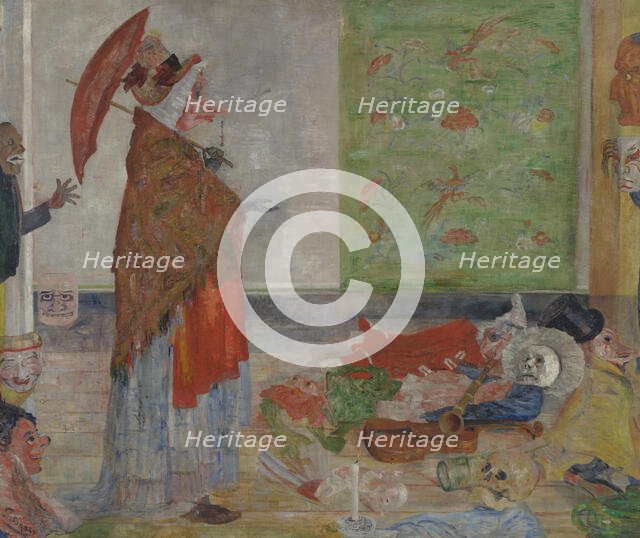 Astonishment of the Mask Wouse, 1889. Creator: James Ensor.