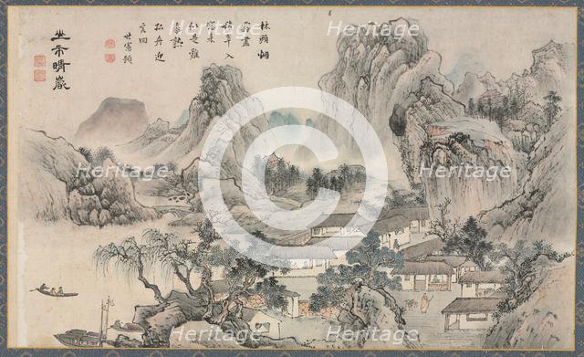 One of Eight Views of Xiao and Xiang Rivers, 1788. Creator: Tani Bunch? (Japanese, 1763-1841).