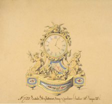 Design for a Clock: Summer and Autumn, 19th century. Creator: Anon.