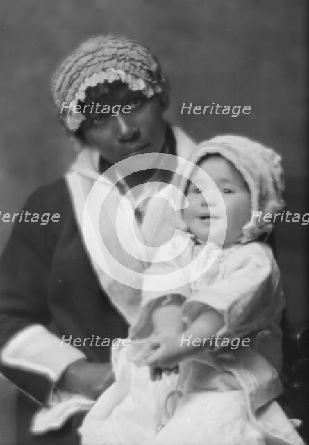 Bates, Blanche, Miss (Mrs. George Creel), baby of, portrait photograph, 1914 Nov. 18. Creator: Arnold Genthe.