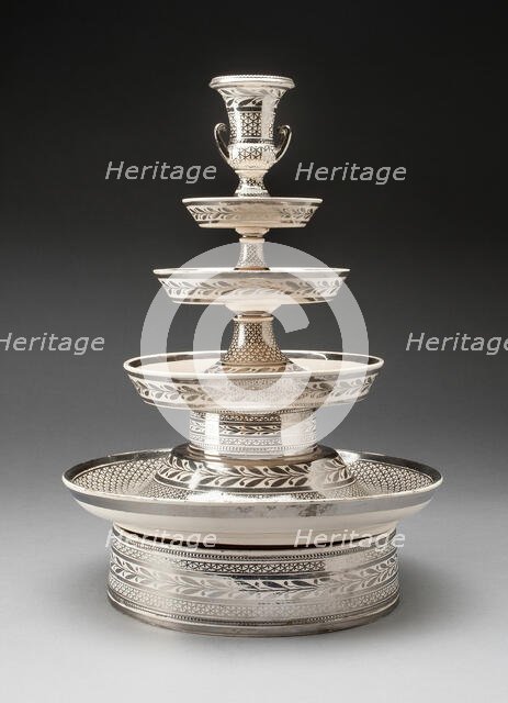 Tiered Centerpiece, Italy, 19th century. Creator: Unknown.