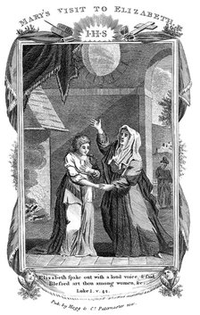 'Mary's Visit to Elizabeth', c1808. Artist: Unknown