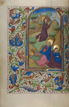 The Agony in the Garden; Book of Hours, about 1450-1455. Creator: Master of the Lee Hours.