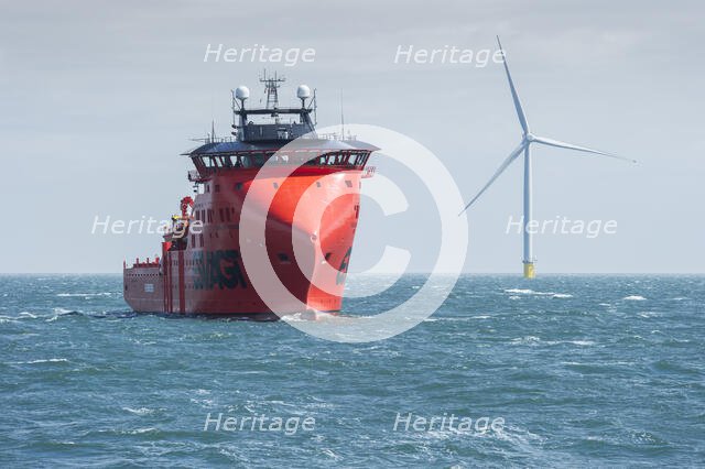 Westermost Rough Wind Farm, 2015. Creator: Alun Bull.