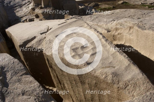 The unfinished obelisk, Aswan, Egypt, 2003.  Creator: Unknown.
