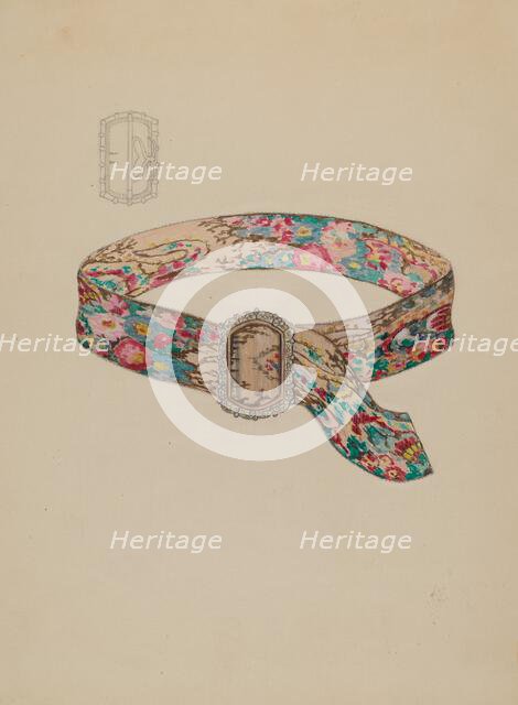 Belt, c. 1936. Creator: Gladys Cook.