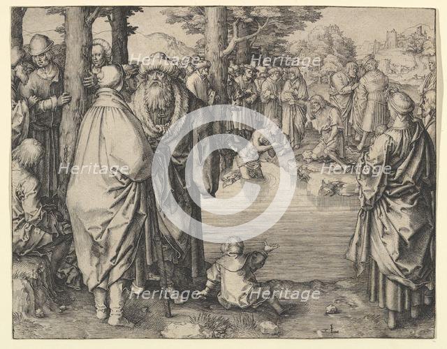 The Baptism of Christ in the River Jordan, ca. 1510. Creator: Lucas van Leyden.
