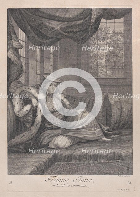 Femme Juive, en habit de cèrèmonie, 1714-15. Creator: Unknown.