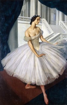 Portrait of the ballerina Anna Pavlova (1881-1931), 1924. Artist: Yakovlev, Alexander Yevgenyevich (1887-1938)