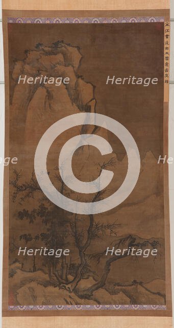 Winter Trees and Snowy Peaks, Ming dynasty, 17th century. Creator: Unknown.