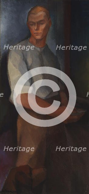 Young Man, Blacksmith, 1917. Creator: Alvar Cawén.