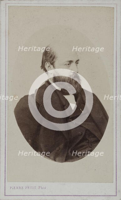 Portrait of Henri Murger (1822-1861), 1861. Creator: Petit, Pierre (1598-1677).