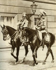 Kaiser Wilhelm II and King George V in Berlin, Germany, 1911, (1935). Creator: Unknown.